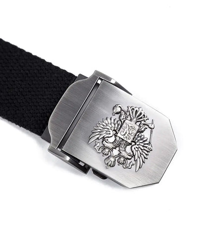 Camouflage Tactical Canvas Belt with Woven Design