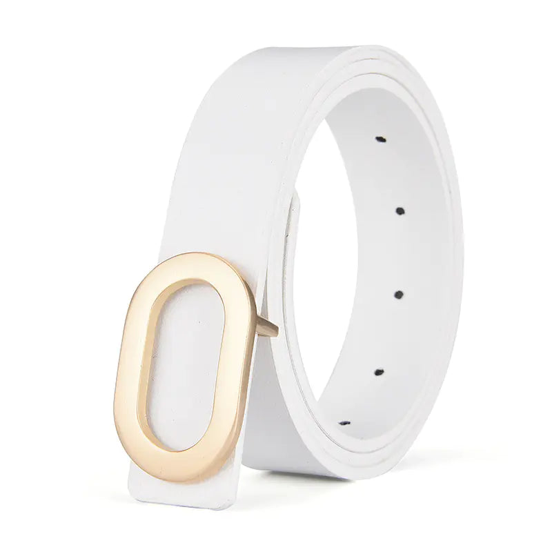 Women's Korean Style Casual Smooth Buckle Belt
