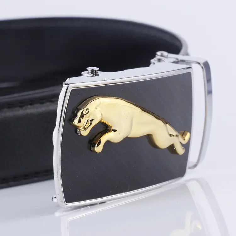 Versatile Men's PU Leather Automatic Buckle Belt