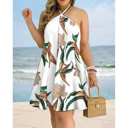 Girls' Summer Beach Off-Shoulder Loose Dress