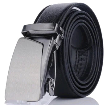 Versatile Men's PU Leather Automatic Buckle Belt