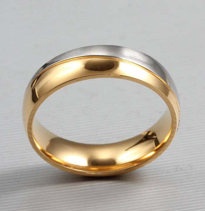 Engagement Ring, Couple Ring, Micro-Paved Titanium Ring