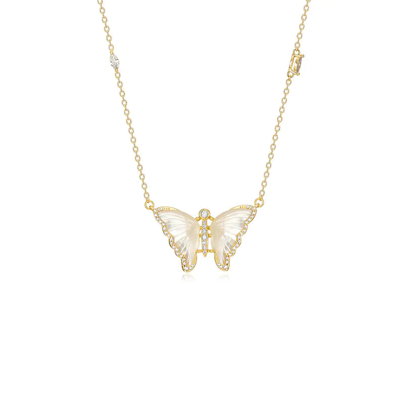Luxury Vintage Butterfly Necklace & Earring Set