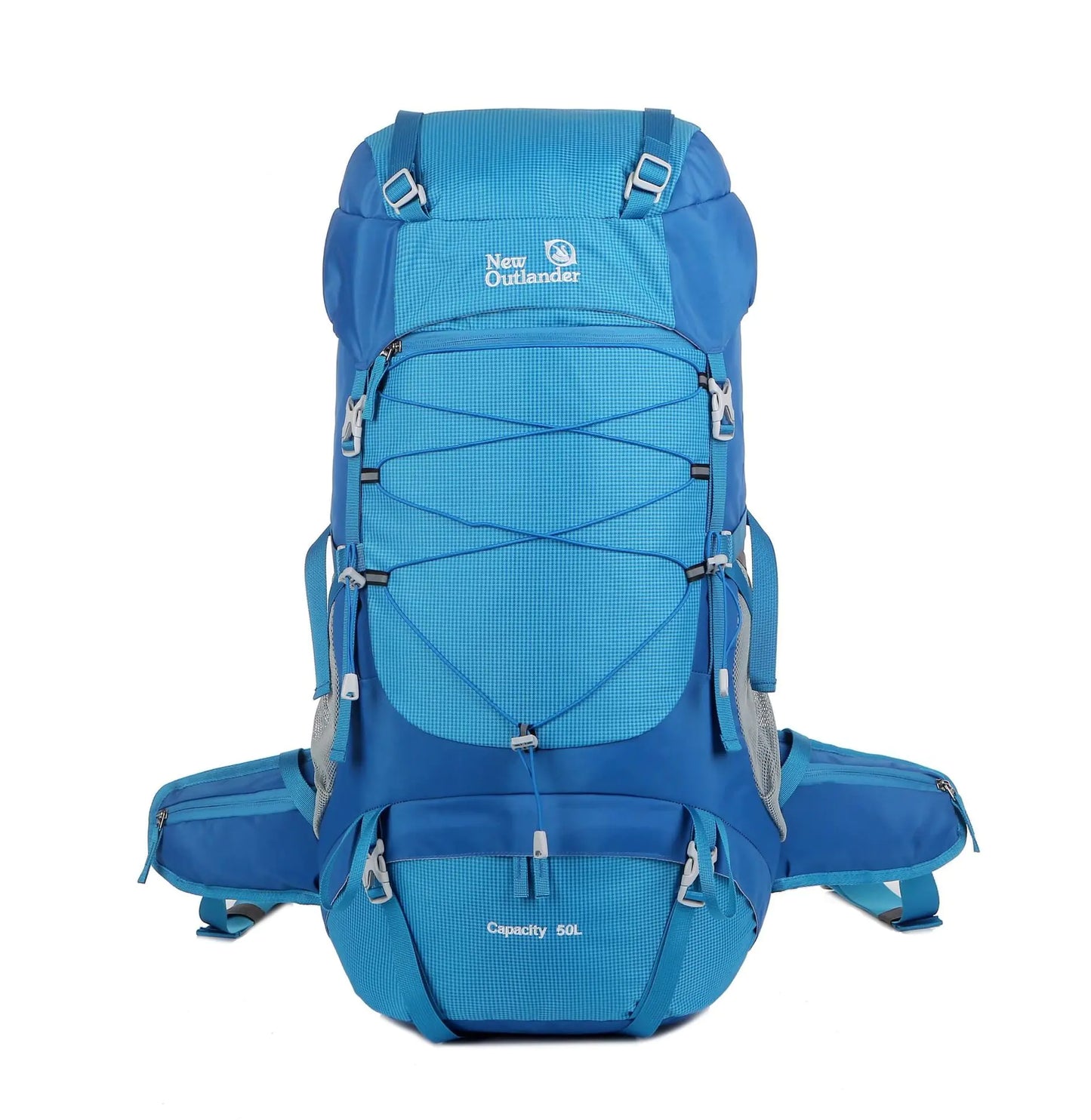 50L Large Capacity Nylon Hiking Backpack