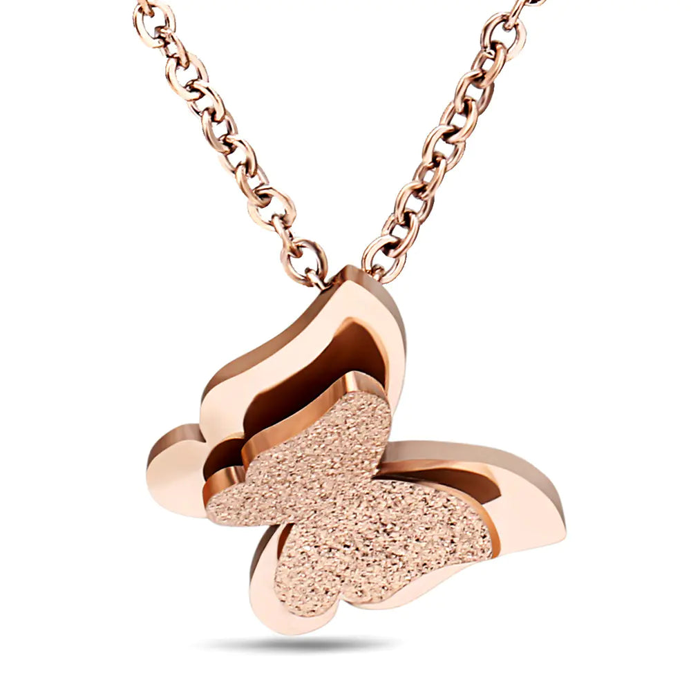 Butterfly Necklace and Earring Set