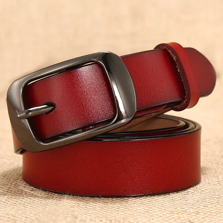 Women's Genuine Leather Belt - Versatile & Classic Style