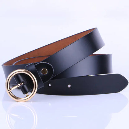 New Women's Fashion Vintage Genuine Leather Belt