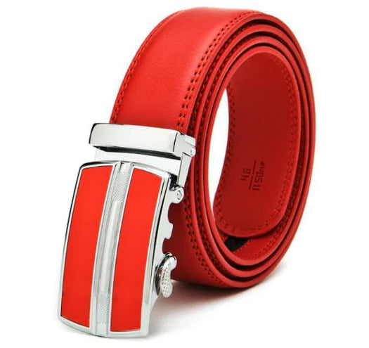 Genuine Leather Automatic Buckle Men's Fashion Belt