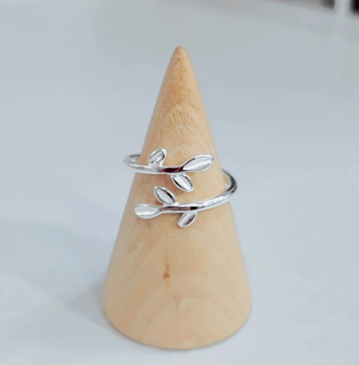 Leaf Ring, Korean Style Adjustable Ring