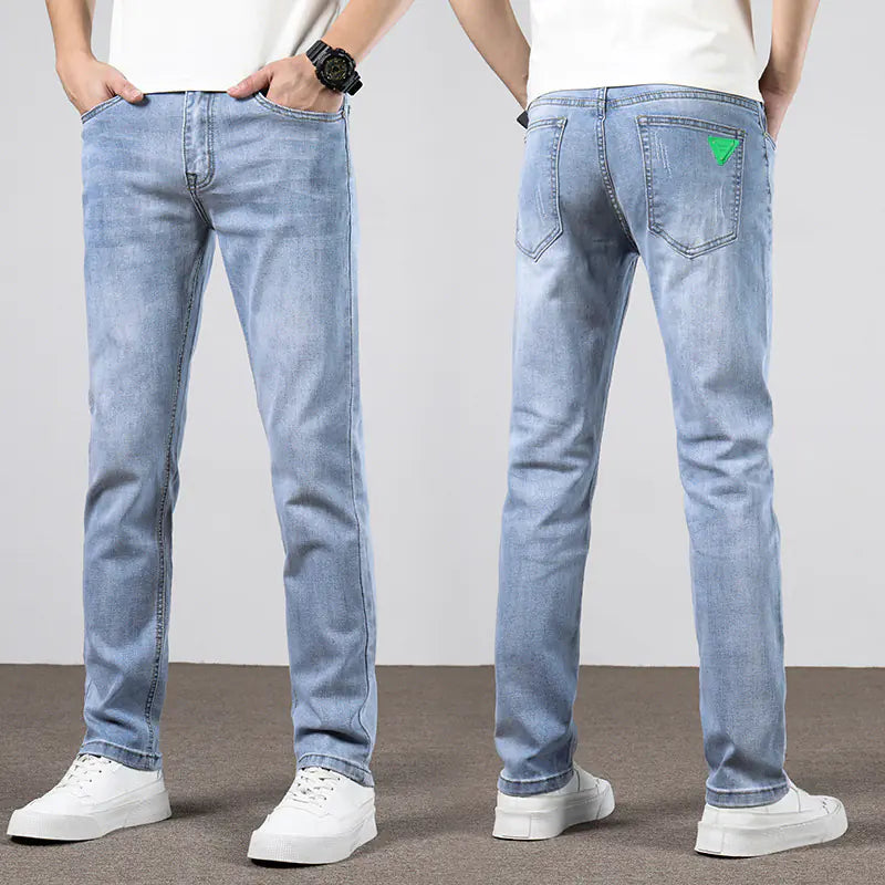 Slim Straight Stretch Jeans for Men