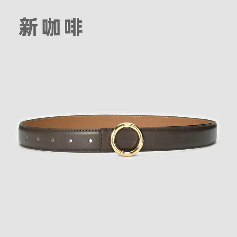 Fashionable Women's Genuine Leather Belt for Jeans