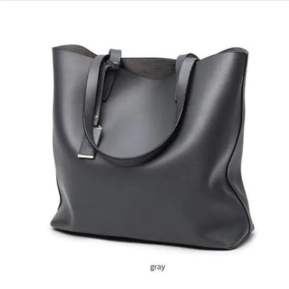 Leather Bucket Shoulder Bag