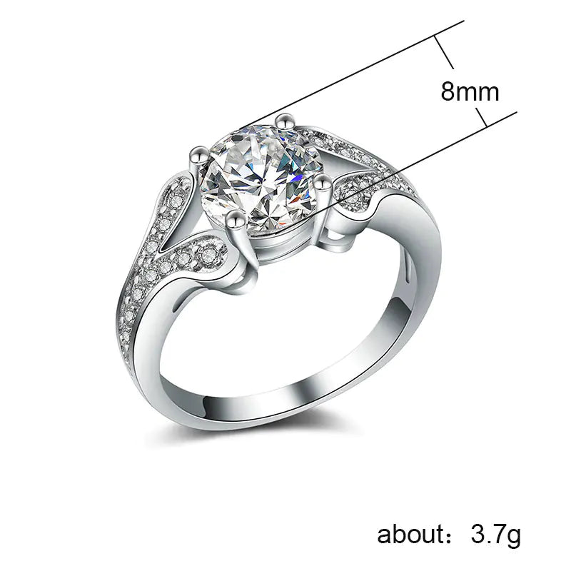 Zircon Ring Jewelry - European Style Ring