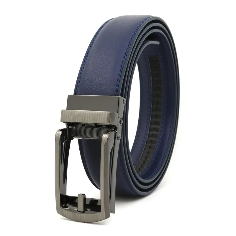 Men's Genuine Leather Automatic Buckle Belt