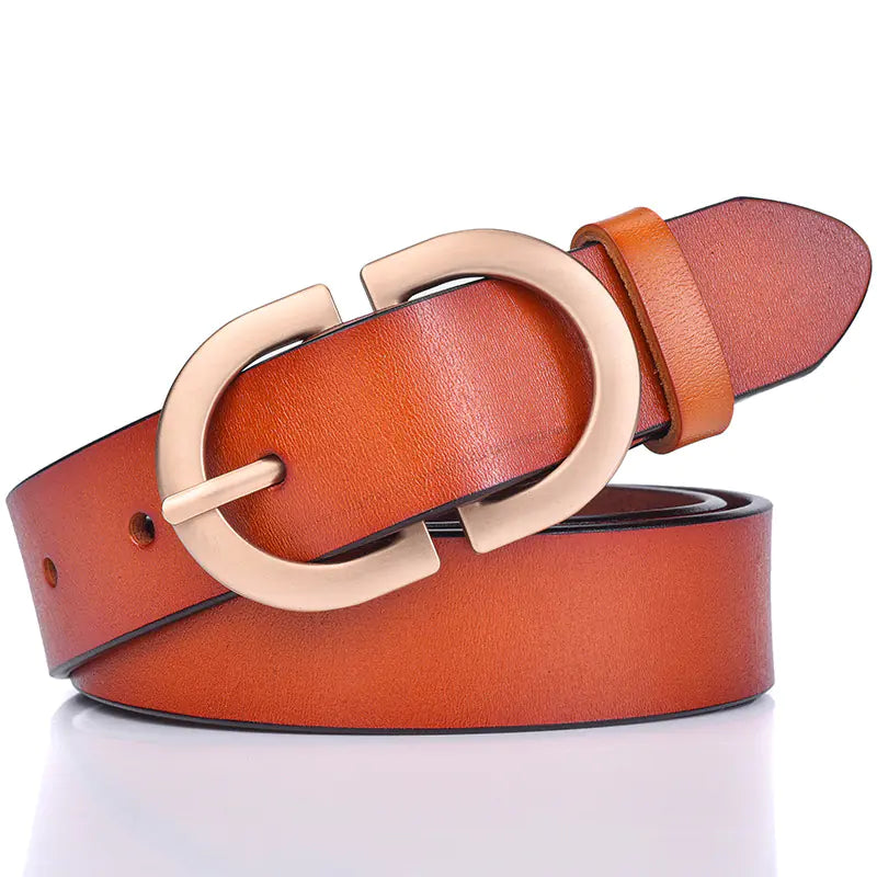Genuine Leather Women's Belt for Casual Wear