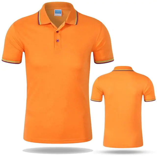 Men's Cotton Polo Short Sleeve Work T-Shirt