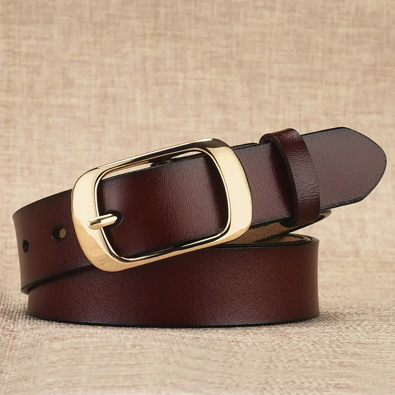 Women's Genuine Leather Belt - Versatile & Classic Style