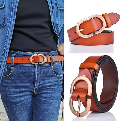 Genuine Leather Women's Belt for Casual Wear