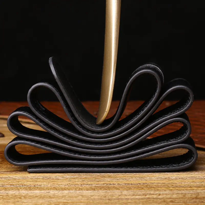 Men's Smooth Automatic Buckle Genuine Leather Belt