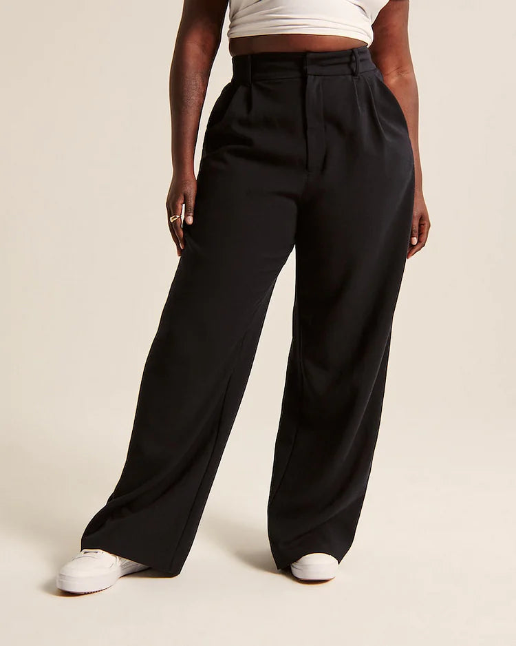Wide-Leg Pant Suit