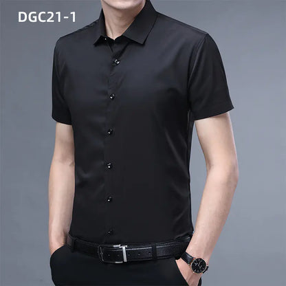 Men's Business Dress Shirt - Wrinkle-Free & Breathable