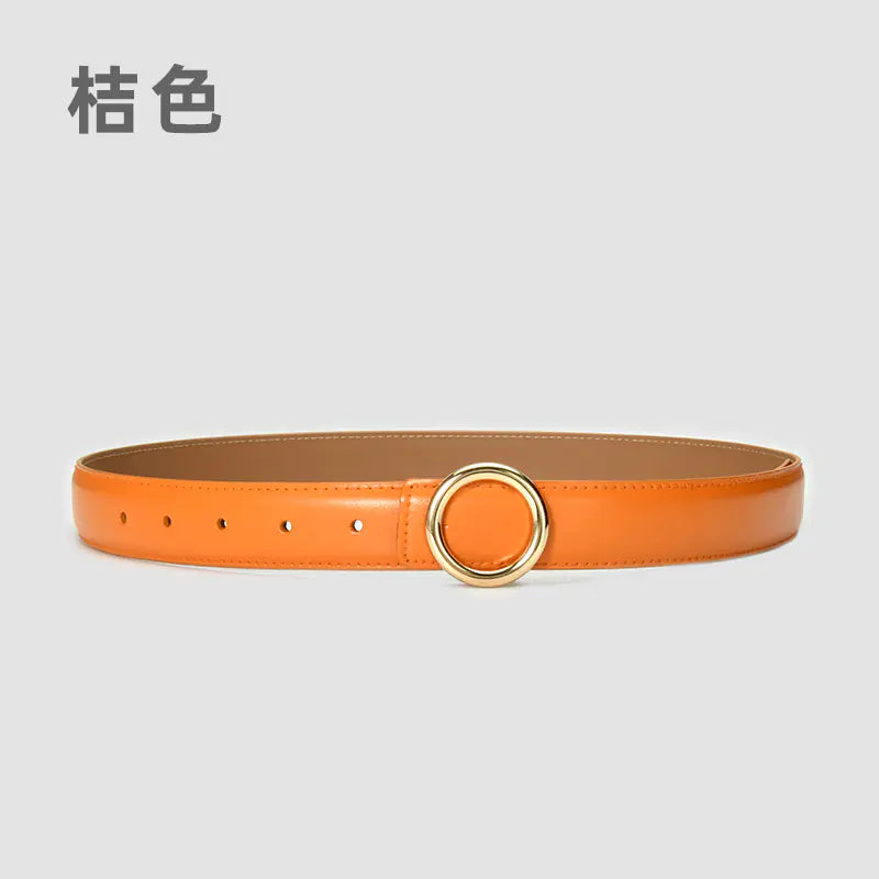 Fashionable Women's Genuine Leather Belt for Jeans