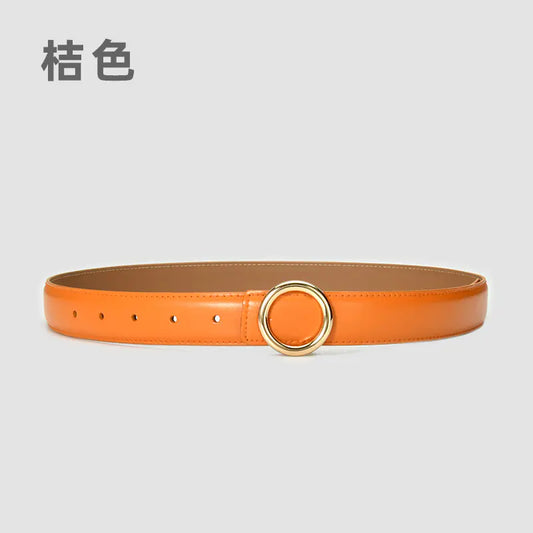 Fashionable Women's Genuine Leather Belt for Jeans