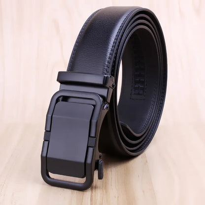 Men's Premium Leather Belt with Automatic Buckle