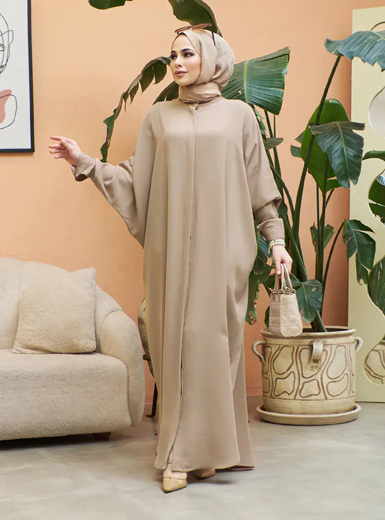 Abaya with Batwing Sleeves