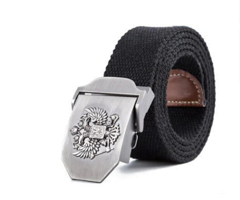 Camouflage Tactical Canvas Belt with Woven Design