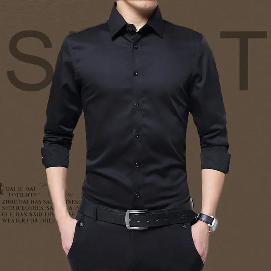Men's Long Sleeve Formal Professional Autumn Shirt