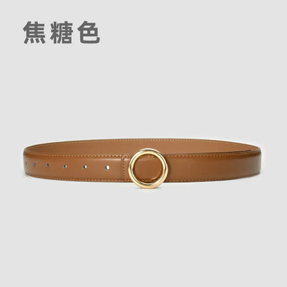 Fashionable Women's Genuine Leather Belt for Jeans
