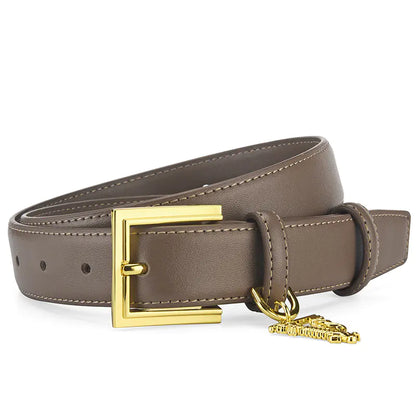 Women's Leather Belt with Minimalist Design