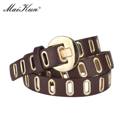 Adjustable Waist Belt with Alloy Pin Buckle