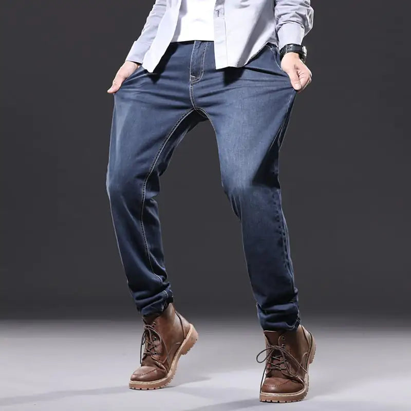 Men's Loose Straight Leg Jeans Trousers