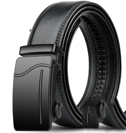 PrimeFit Men's Genuine Leather Auto-Lock Belt