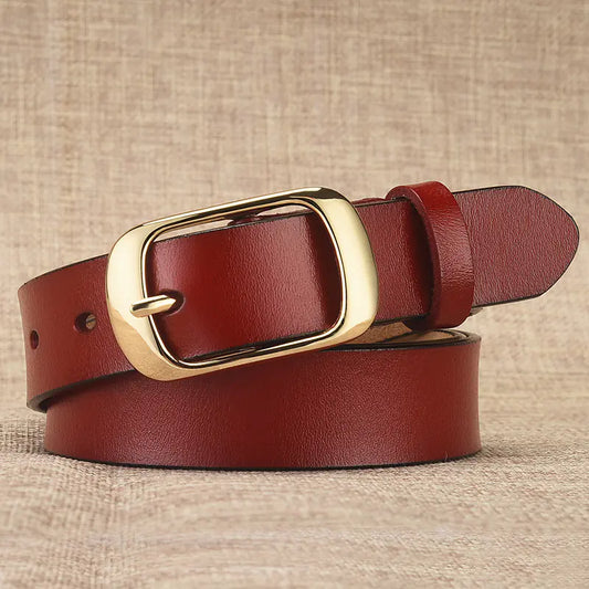 Women's Genuine Leather Belt - Versatile & Classic Style
