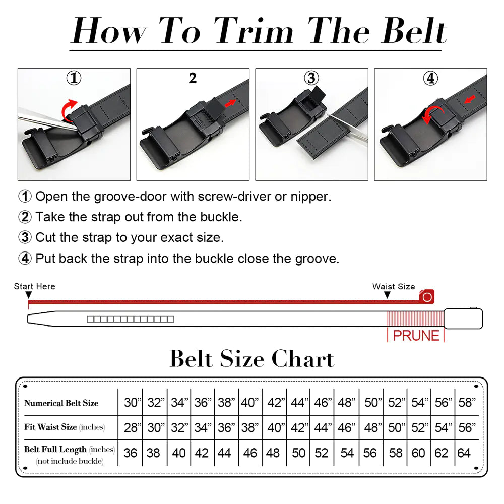 Men's Casual Business Automatic Adjustable Belt Gift