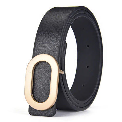 Women's Korean Style Casual Smooth Buckle Belt