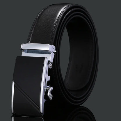 Men's Premium Leather Belt with Automatic Buckle