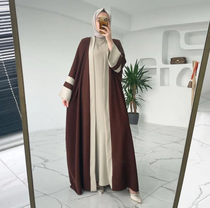 Two-Piece Abaya Long Dress