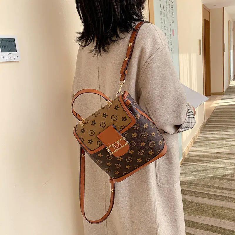 Stylish Bucket Bag and Versatile Backpack Combo