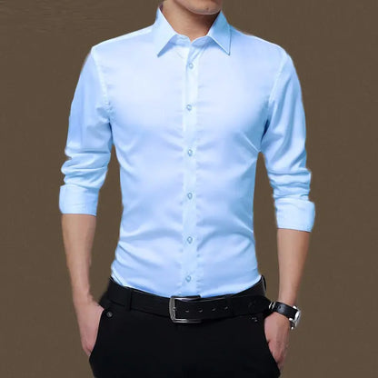 Men's Long Sleeve Formal Professional Autumn Shirt