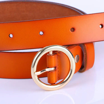 New Women's Fashion Vintage Genuine Leather Belt