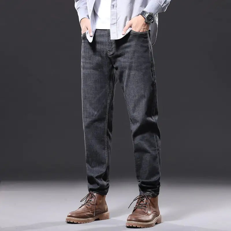 Men's Loose Straight Leg Jeans Trousers