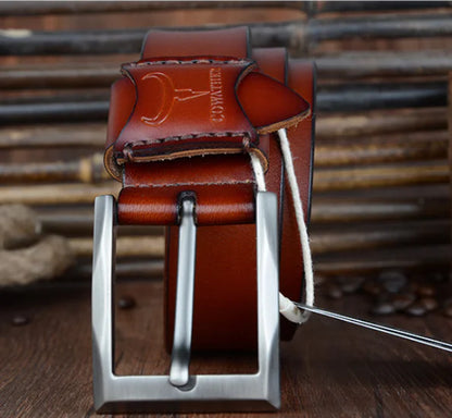 COWATHER Genuine Leather Casual Business Men's Belt
