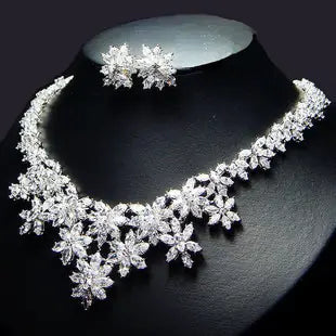 Elegant Necklace and Earring Set for Brides