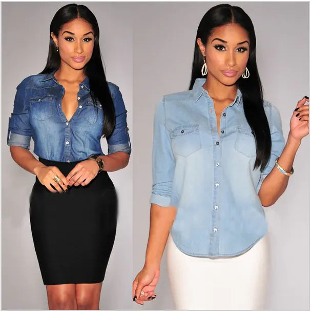 Denim Long Sleeve Shirt