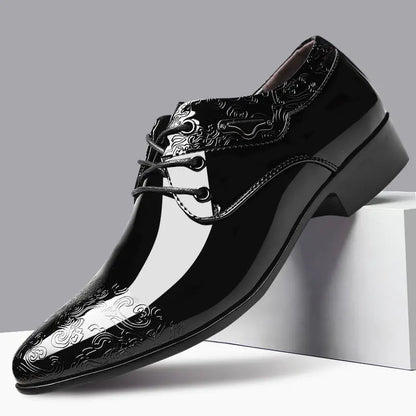 Glossy Men's Business Formal and Casual Fashion Shoes