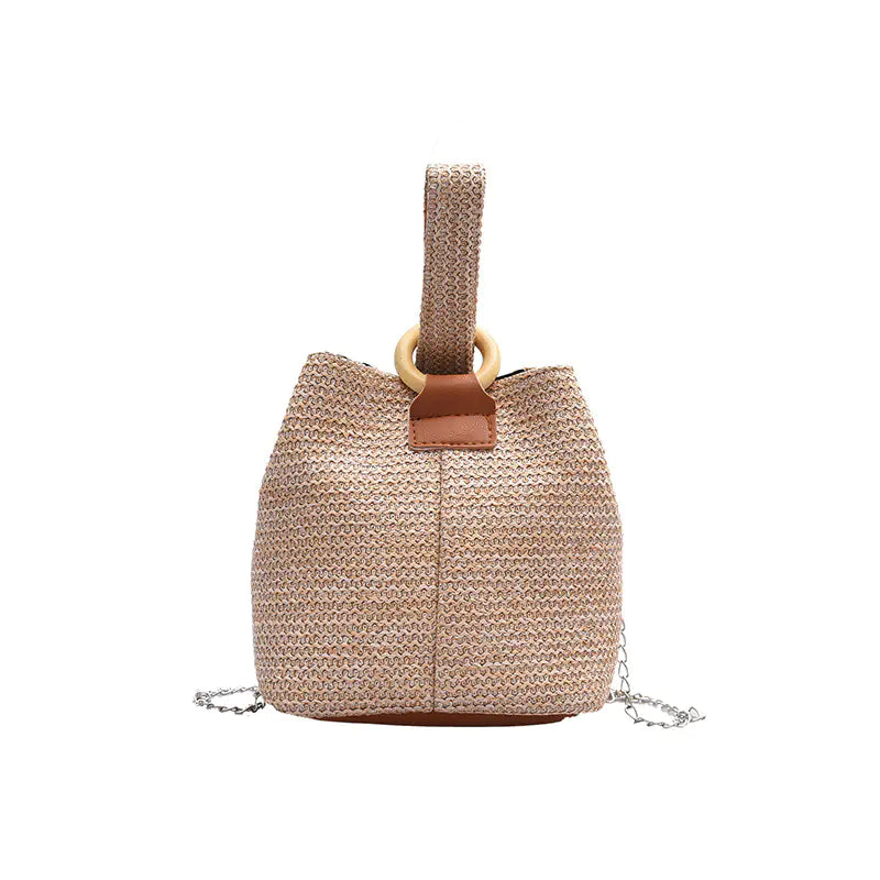 2020 Versatile Bucket Bag - Woven Beach Tote for Women